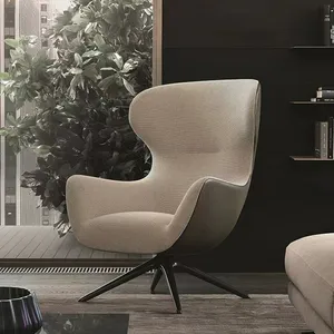 2022 sıcak satış modern sıkıntılı çıkış şezlong longue sandalye hakiki deri oturma odası kullanımı için
