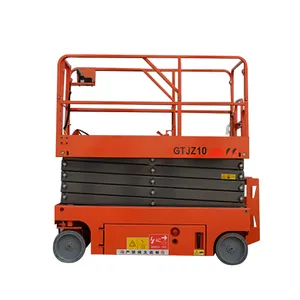 Chinese factory direct sales electric hydraulic automatic scaffolding scissor lift elevated mobile aerial work platform