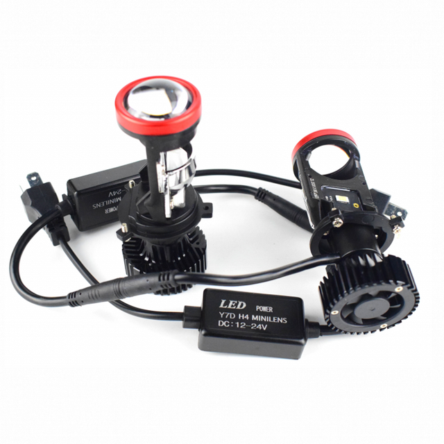 New Arrivals Y7 Car Lamp Bulb Laser Headlamp Bulb Bi Led Projector Led Light Mini Lens Projector H4 Led Headlight