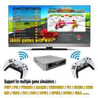 صندوق ألعاب الأركيد سوبر كونسول بدقة 4K عالي الوضوح، محاكي PSP مع أكثر من 20000 لعبة كلاسيكية، جهاز تلفزيون ووحدة تحكم لاسلكية بسعة 64 جيجابايت، النسخة اليابانية