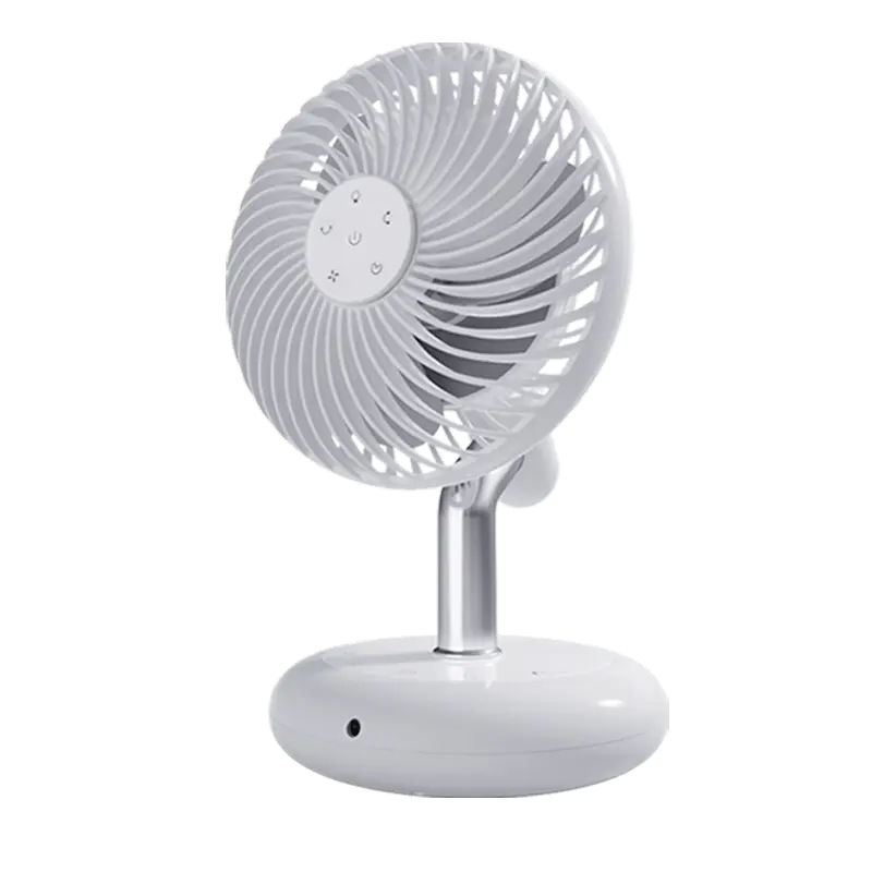 2024 desktop fan 5200mAh Battery small usb table fan rechargeable portable electric air cooling mini desk fan 3 speed