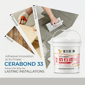 Revestimiento Líquido Acrílico Impermeable y Antiarañazos, Pintura de Revestimiento para <span class=keywords><strong>Paredes</strong></span> Exteriores e Interiores, Textura de <span class=keywords><strong>Arena</strong></span> Coloreada, Cristal - Product Image 2