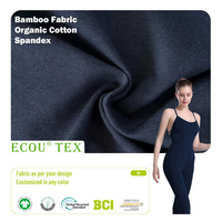 Sweat à capuche en molleton brossé extensible en coton biologique de bambou; Tissu extensible en coton biologique de bambou; Tissus de sport