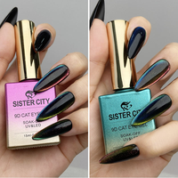 Vernis Gel Effet Œil de Chat Magnétique Large Bande UV LED Soak Off 15ml Scintillement Riche pour Usage Professionnel en Salon
