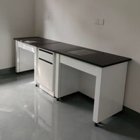 Banc de travail de laboratoire en acier plein durable, résistant aux acides, table anti-vibrations avec plateau en granit