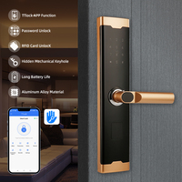 Cerradura Inteligente para Puerta Interior TTLock de Diseño de Lujo, Cerradura Inteligente con Bluetooth, Cerradura para Manija de Puerta de Habitación