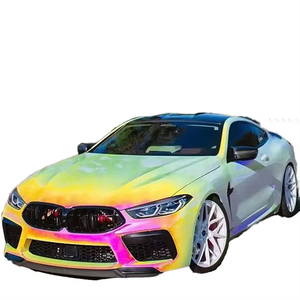 Bán buôn <span class=keywords><strong>Pet</strong></span> TPU đúc HD cầu vồng Chrome màu hồng xe bọc vinyl một cuộn đầy đủ 1.52x18M/5x60ft nhà máy trực tiếp <span class=keywords><strong>Pet</strong></span> dán xe - Product Image 1