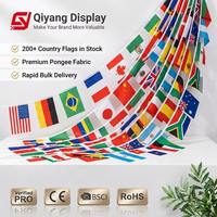 Drapeaux de fanion en polyester personnalisés et économiques 14*21 cm, guirlande de drapeaux anglais pour événements sportifs et célébrations