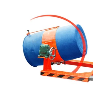 Oil Drum Tipping Forklift 200L Plastic Drum Handler Manual Push <b>Cart</b> For Factory Use - Product Image 1