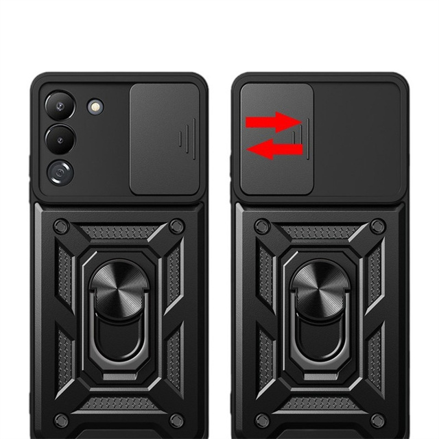 Camera Protect case for Tecno Pova 4 Pro POVA 3 POVA NEO 2 Armor Hybrid Ring Back Cover for Infinix zero 40 Spark 8C