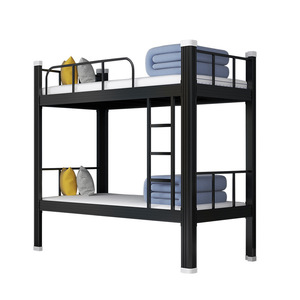 Literas de metal modernas al por mayor con barandillas de seguridad, 2 cajones de almacenamiento para adultos, dormitorios de apartamentos escolares eficientes para hostales - Product Image 2