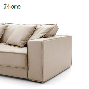 Juego de sofá de esquina seccional modular extensible Chesterfield cuadrado de cuero genuino para sala de estar Villa almacén y Hotel - Product Image 2