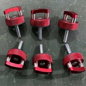 Boulons à anneau en D à dégagement rapide en alliage d'aluminium pour Jeep Wrangler JK JL Hard Top, kit d'outils de réparation et de remplacement, argent - Product Image 2