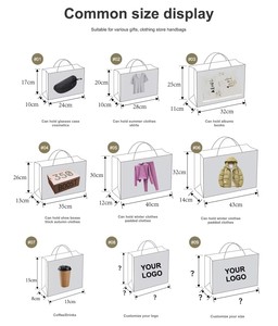 Borsa di <span class=keywords><strong>Carta</strong></span> Personalizzata di Lusso con Logo Privato Stampato, Grande, Nera, con Manico per Shopping - Product Image 2