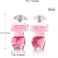 Flacon de parfum en forme de corps féminin en gros avec vaporisateur fin 90 ml, parfum sexy pour le corps, flacon de parfum pour fête, bar, cadeau