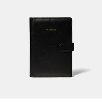 Classeur A5 personnalisé en cuir PU à fermeture magnétique rechargeable avec disque relié à la planification personnelle Couverture de cahier à feuilles mobiles