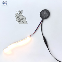 Interruptor Inteligente con Sensor de Doble Clic y Vibración, con Partición Oculta, Clasificación IP21 para Luces de Gabinete de 12V