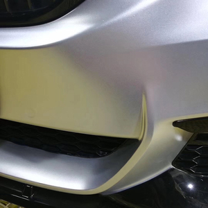 WRAPMASTER 1.52*18 metri argento satinato metallizzato avvolgimento auto pellicola vinilica materiale cartaceo fornitori - Product Image 2