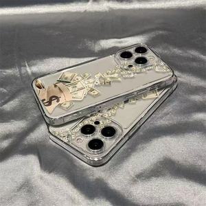 Funda para Teléfono Móvil con Diseño de Signo de Dólar, para <span class=keywords><strong>iPhone</strong></span> 16 Plus, 17 Air Pro Max, Carcasa Transparente Antigolpes - Product Image 3