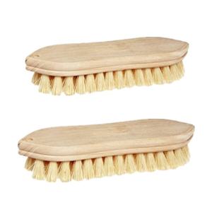 Sikat Gosok Tangan Ramah Lingkungan dengan Bahan Kayu 9 inci dan Isi Tampico Putih untuk Membersihkan Batu Bata - Product Image 1