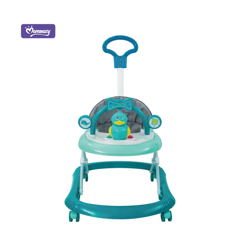 Almofada de assento simples ajustável, ao ar livre, 8 rodas, caminhador de bebê para bebê