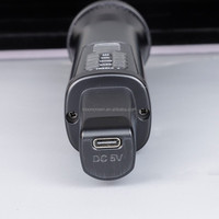 Microphone sans fil à double canal rechargeable Microphone à main sans fil 2.4G avec Echo Treble Bass pour le karaoké Sing
