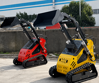 Mini-chargeuse compacte multifonctionnelle CYV diesel avec godet de 0,08 m, tarière, trancheuse et accessoires en option