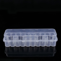 Boîte à peptides en plastique transparent OEM de 3 ml, lot de 24, étui de rangement pour peptides, résistant aux chocs, compatible réfrigérateur, design modulaire, haute qualité, logo personnalisé