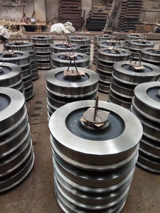 Parti di macchine da costruzione ZPMC attrezzature pesanti puleggia puleggia ruota parte forgiata - Product Image 5