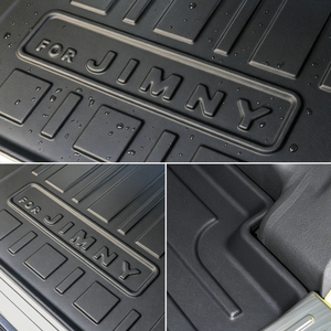 Tapis de sol de voiture TPE sur mesure pour Suzuki Jimny JB74 5 portes 2025, imperméable, bord surélevé, antidérapant, noir, épaisseur 5 mm - Product Image 3