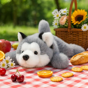 Adorabile Peluche Husky, Morbido Giocattolo a Forma di <span class=keywords><strong>Lupo</strong></span> per Bambini e Adulti, Borsa Beanie Personalizzata, Luccioli di Peluche Ecologici - Product Image 3