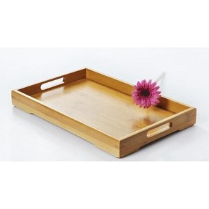 Bandeja de Servir de Bambú con Asas, Diseño de Madera, Uso Residencial - Product Image 1
