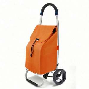 Carrito de Compras Plegable de Aleación de Aluminio, Reutilizable, con Bolsa Impermeable de Oxford 600D para Comestibles - Product Image 3