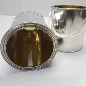 1US加仑水基漆罐/D165漆罐-金色拉奎尔/印刷