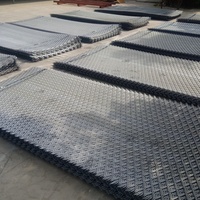 Grille métallique diamantée de conception industrielle, maille expansée, 4' x 8', vente en gros d'usine, fabriquée en Chine