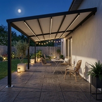 Pergola motorisée rétractable en tissu 110V 220V – Approvisionnement direct usine