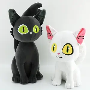 Wholesale Suzume No Tojimari Movie Peripheral Black Cat White Cat Stuffed Plush Toys Good Gift For Kids