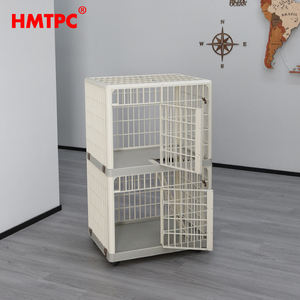 Yeni ev kedi villa plastik evcil hayvan kafesi büyük alan çift - Product Image 4