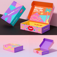 Boîte d'emballage écologique personnalisée pour cadeaux, artisanat, expédition, boîte en carton ondulé pour envoi postal