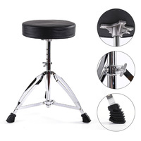 Tabouret de batterie réglable de style selle pour jazz, avec dossier, portable, pour performance, personnalisable, vente en gros