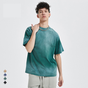 เสื้อยืดพิมพ์ลายวินเทจผ้าฝ้ายออร์แกนิคได้รับการรับรองมาตรฐาน CE ของยุโรป เสื้อยืดโอเวอร์ไซส์ผู้ชาย ไซส์ใหญ่/สูง/สั่งตัดพิเศษ เสื้อยืดผ่านการซัก - Product Image 3