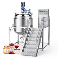 Hoog-snelheids vacuümhomogenisator voor voedselverwerking 1000L met gejackete verwarming voor ketchup, mayonaise en fruitjams