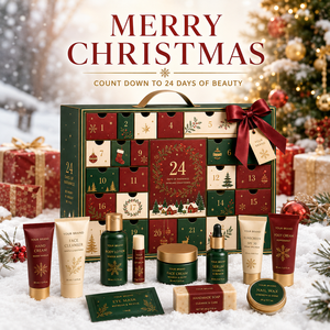 Set de Regalo Premium para la Cuenta Regresiva de Navidad 2026, Colección de Cuidado de la Piel Personalizada ODM, Calendario de Adviento de Belleza con 24 Días de Productos para el Cuidado de la Piel, Regalo de Navidad - Product Image 1