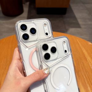 เคสโทรศัพท์แม่เหล็กใสพิเศษสำหรับ iPhone 17 16 15 14 13 12 11 Pro Max กรอบด้านเรียบง่าย ป้องกันแรงกระแทก - Product Image 2