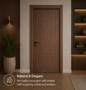 <span class=keywords><strong>Porte</strong></span> en WPC pressée sous vide, motifs décoratifs multiples, imperméable, durable, filmé, pour la décoration intérieure - Product Image 1