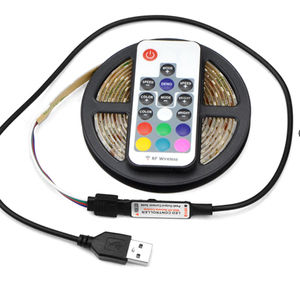 Tiras <span class=keywords><strong>led</strong></span> de 5V, iluminación trasera para ordenador portátil, TV, <span class=keywords><strong>USB</strong></span>, resistente al agua, <span class=keywords><strong>rgb</strong></span> 5050 - Product Image 2