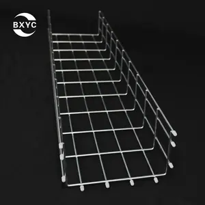 Customized Low Price Organizer Electro-Zinc Wire Channel Basket Cable Management Tray Galvanized Wire Mesh Cable Trays