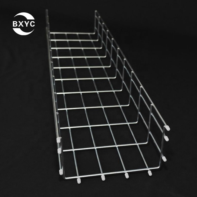 Customized Industrial Steel Cable Ladder Organizer Hot Dip Galvanized Wire Mesh Anti-Corrosion Durable Cable Management Tray