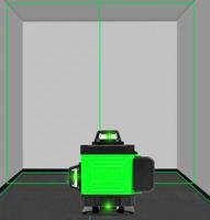 Niveau laser rotatif industriel vert à ligne croisée, auto-nivelant, 16 lignes 3D, précision 1,5 mm, 1 kg