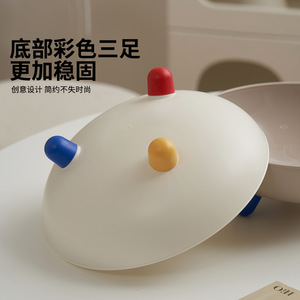 Fruit Platter Round Modern Design Simple Style Table Decoration With Colorful Legs For Fruit Snack Display - Product Image 3